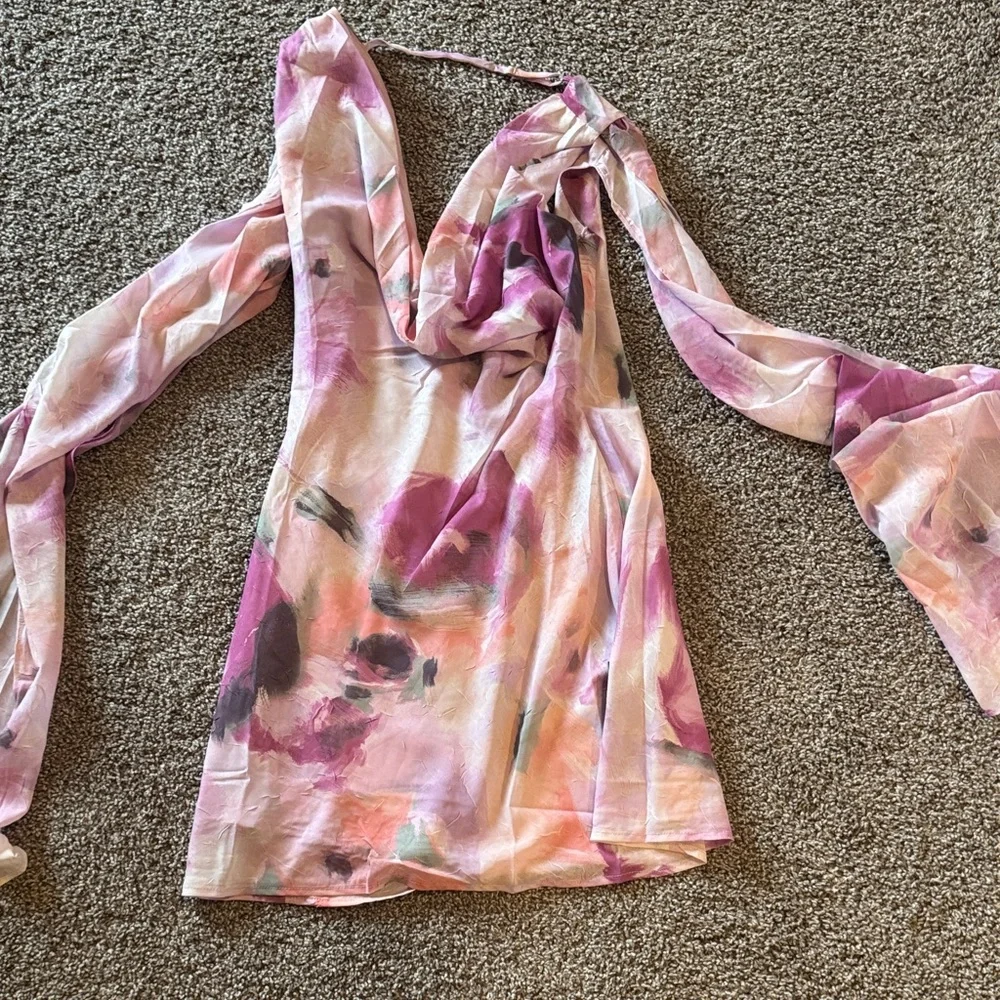 Lulus siya lilac cowl neck dress - Picture 3 of 8